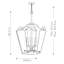 Bartons Bluff 6 - Light Polished Antique Nickel Lantern Pendant