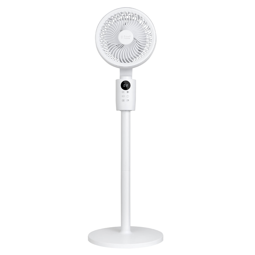 Russell Hobbs® RHPCF1001 2-in-1 Pedestal Circulator Fan in White