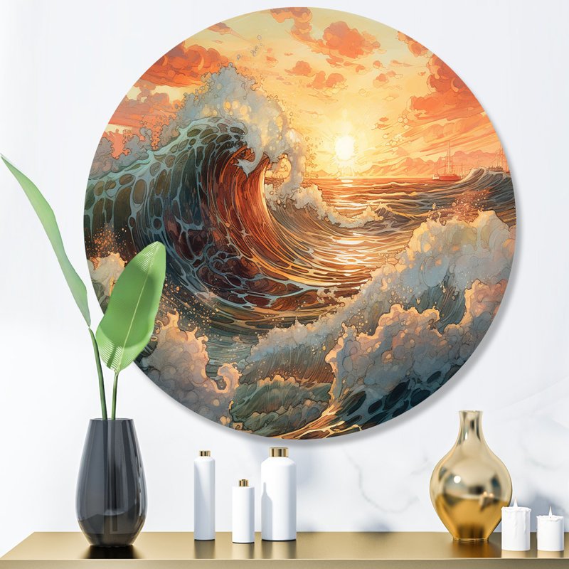 Ramet Swallowing Wave I, H 23 po x l 23 po x P 1 po
