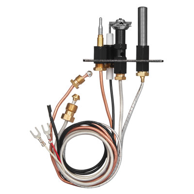 Gas Pilot Assembly, OE 10002265, 10002264, SRV10002264 Fireplace Gas Pilot Assembly, Natural Gas & LPG Ignition Replacement, Fit Majestic, Vermont Castings, Temco, Dutchwest, Monessen, Century