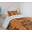 Ambesonne African Bedspread Set Native Charcoal Grey Dark Orange-105656859