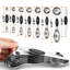Cheer Collection Stainless Steel Magnetic Measuring Spoons Set with Leveler