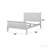 Louis Philippe White Finish Queen Bed