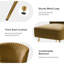 Fauteuil d'appoint en velours Euclid avec pieds en métal-1782845384