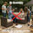 Modern Brown Square Coffee Table – No Assembly Required