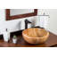 Lavabo de salle de bain vasque en pierre naturelle Isidro Peach Travertine