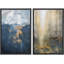 Ensemble de 2 peintures encadrées sur toile-76016007-76016009