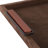 Handcrafted Decorative Tray with Smooth Suede-Textured Surface - Perfect as an Ottoman Tray or a Coffee Table Tray for Stylish Home Decor - Accent Tray for Serving or Organizing Essentials - 19", Brown
