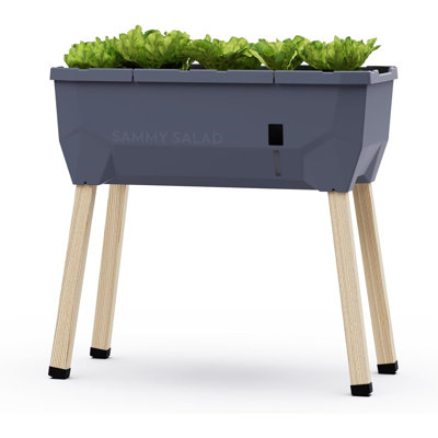 Sammy Salad Raised Bed Planter for Green Leaves, Self-Watering System, 15L Water Tank, 40L Soil Capacity
