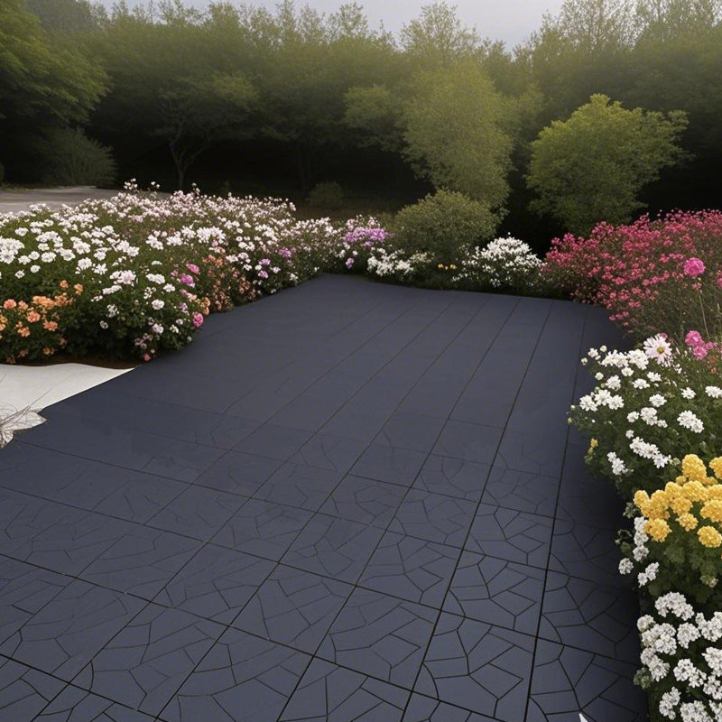 44pcs Stone Style 12" Patio Deck Tiles