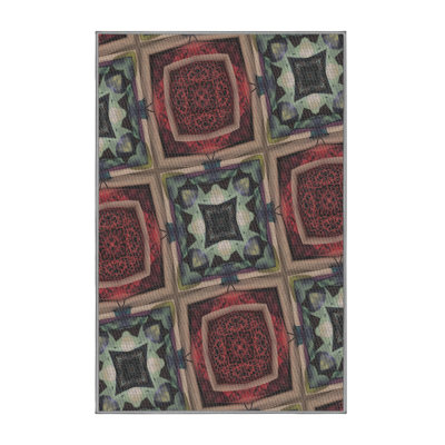 Tapis rouge / bleu Power Loom