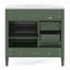 Meuble-lavabo moderne 36 po avec lavabo supérieur 36 po et 2 tiroirs-102493591