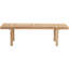Banc rembourré Audie avec finition naturelle