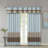 Lightweight Faux Silk Valance With Beads Charcoal 50X26"-624491033