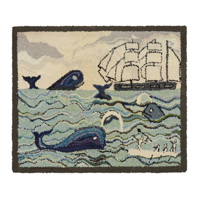 One-of-a-Kind 2’5”x2’10” 1920s Wool Area Rug