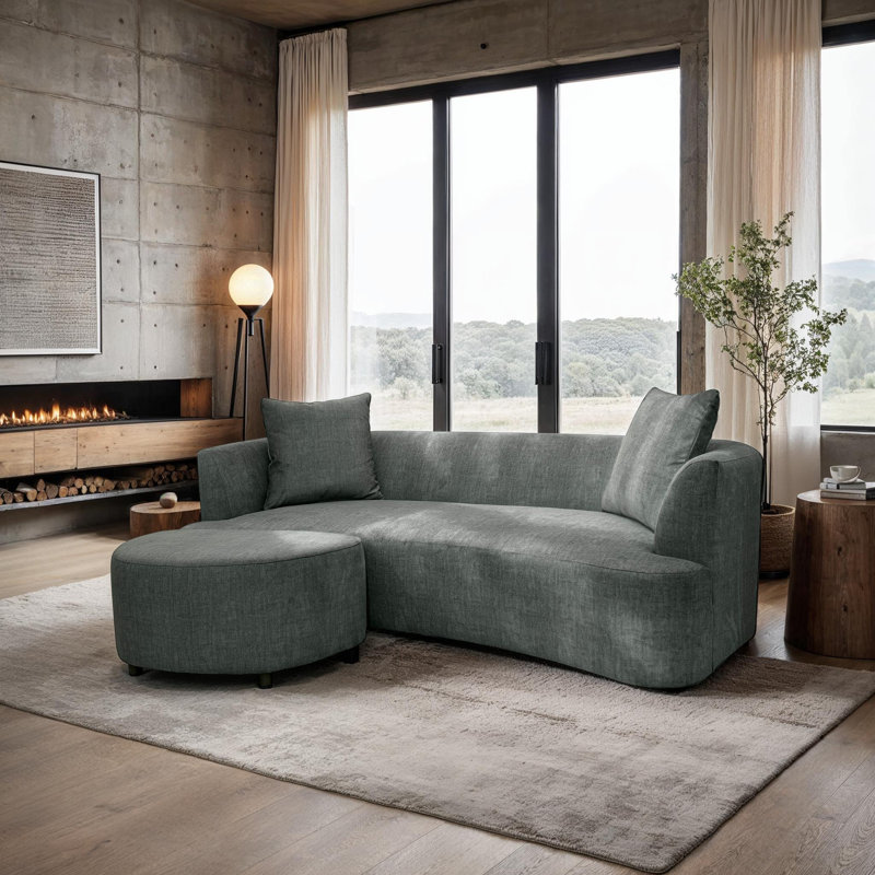 Jecoa Upholstered 93'' Sofa