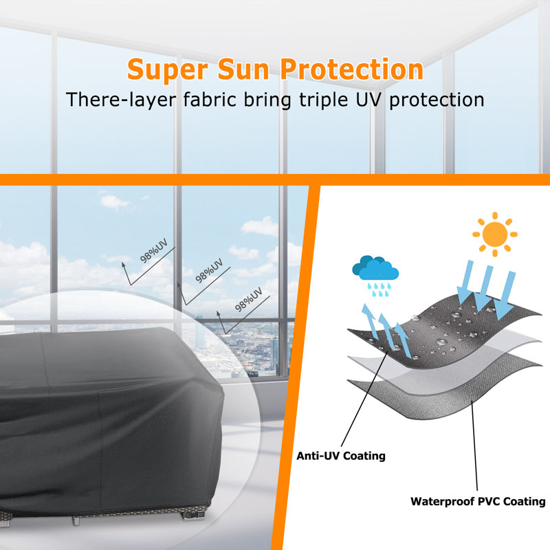 Outdoor Cover, 32" H x 98" W x 78" D