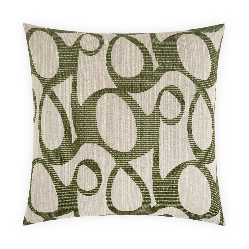 Chalamont Pillow Cover & Insert, Square 22", Ivy