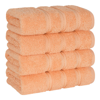 Edison Collection 100% Cotton 4 Piece Turkish Hand Towel Set