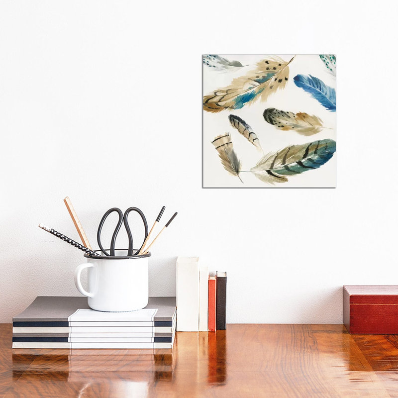 La Plume I by Aimee Wilson - Wrapped Canvas Print, 30.48 cm H x 30.48 cm W