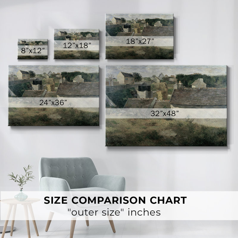 Paysage rétro - CDLXI, reproduction d'art sur toile, H 13 po x l 19 po