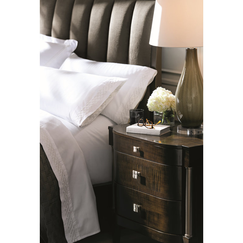 Caracole Classic Velvet Solid Wood Bed, Queen