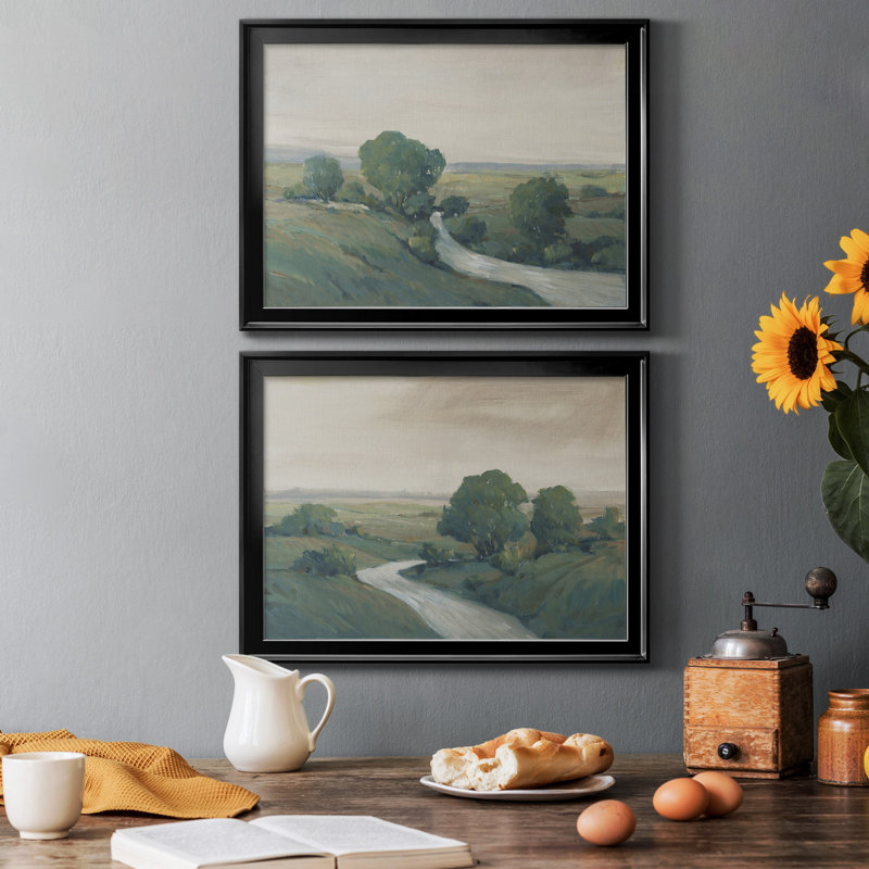 «Run Creek I», ensemble de 2 reproductions de cadres photo, Noir, H 24,5 po x l 37 po x P 1 po