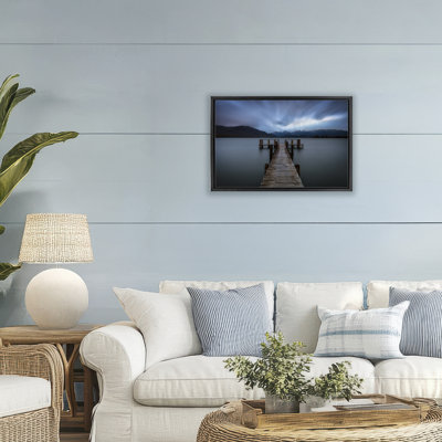 Te Anau Pier at Dusk Floating Frame, design by Lincoln Harrison