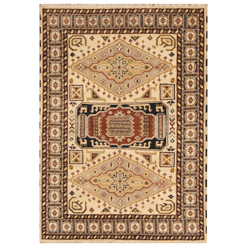 Tapis en laine fait à la main Kazak