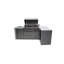 Mont Alpi 6-Burner 90 Degree 115000 BTU Corner Stainless Steel Outdoor Island Kitchen Barbecue Grill