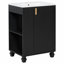 Meuble-lavabo de salle de bain avec lavabo, meuble de salle de bain avec tablette de rangement ouverte latérale, meuble-lavabo moderne avec rangement-317807129