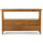 Warm Shaker 48"W Solid Wood Transitional Sofa Table with 4 Drawers, Open Shelf and Brushed Nickel Knobs-117471971