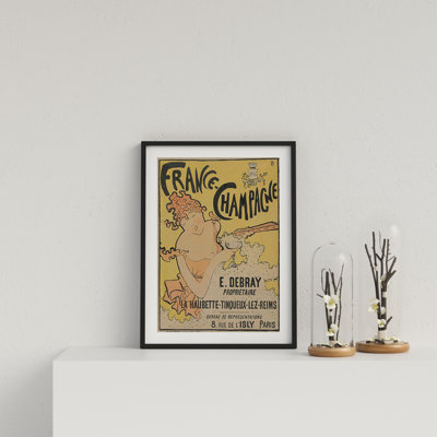 Vintage French Champagne by Vouvart - Single Picture Frame Print