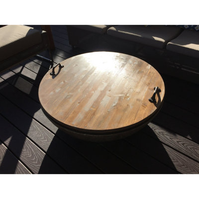 Wood Firepit Lid