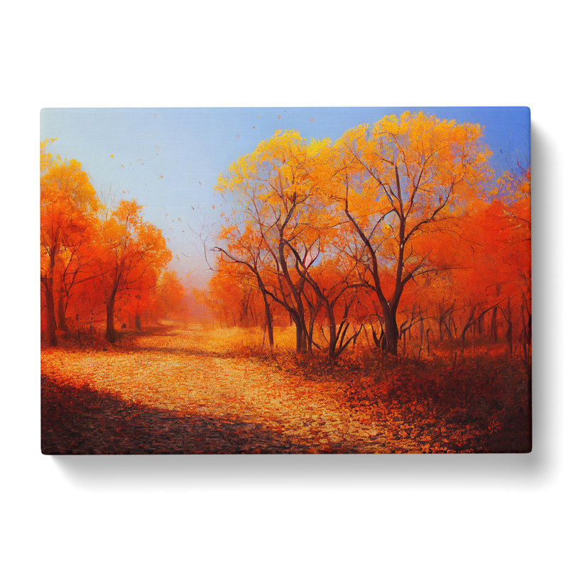 Tantalizing Autumn Forest - Wrapped Canvas, 35cm H x 50cm W x 3cm D