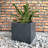 12 in. Medium Stone Gray Concrete Square Planter / Pot with Drainage Holes for Indoor & Outdoor, Upgraded Interior-120328325-33045136