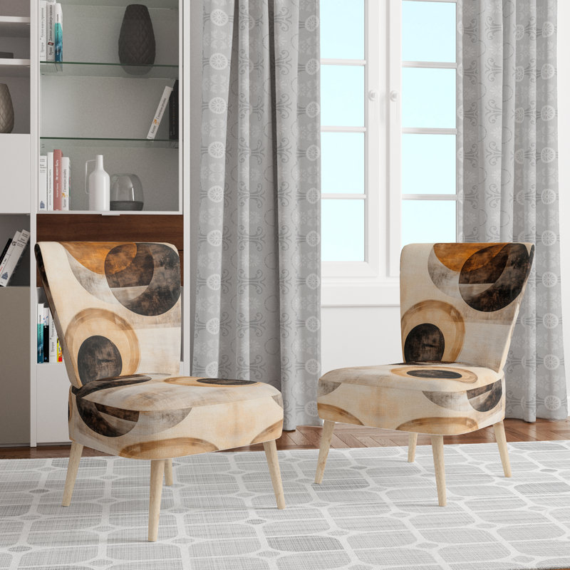 Chaise d'appoint Abstract Shapes, Side Chair Armless