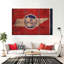 «State Map Over Tennessee Flag», reproduction sur toile-1972074914