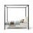 Casondra Upholstered Metal Canopy Bed