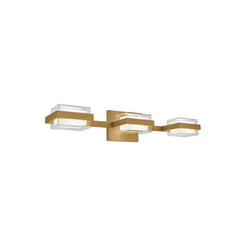 Kamden 3-Light Bath, Natural Brass