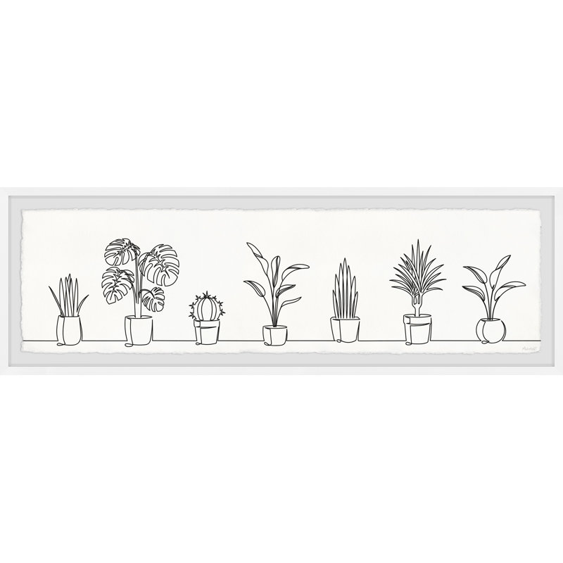 Meet My Plants - Single Picture Frame Panoramic Print, 25cm H x 76cm W x 3.81cm D