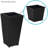 Assorted Square Polyrattan Outdoor Basket Planter with Liner 3-Count-1682329135