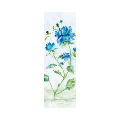 Blue Summer Silhouette II by Nan - Wrapped Canvas Panoramic Painting