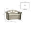 Banc de rangement en plastique