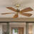 56" IP66 Waterproof Outdoor Ceiling Fan with Remote Control ABS Blades 6 Speeds Reversible DC Motor No Light-1595580128