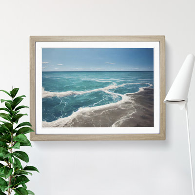 Beach Meets The Ocean - Single Picture Frame Painting