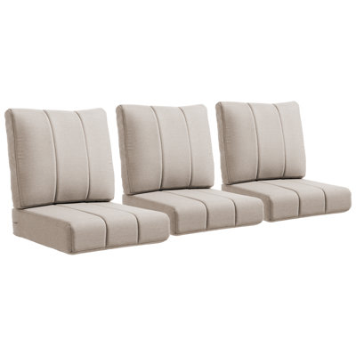 Tracie 24"W X 24"D Outdoor Deep Seating Cushion Set For Patio Furiture