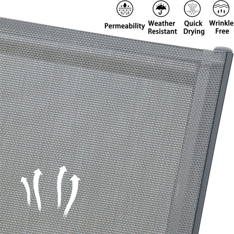 Chaises longues Yusuf, Gris