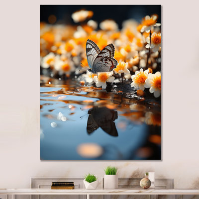 " Orange Butterfly Floating Wonder "
