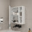 A White MDF Material Mirror Cabinet